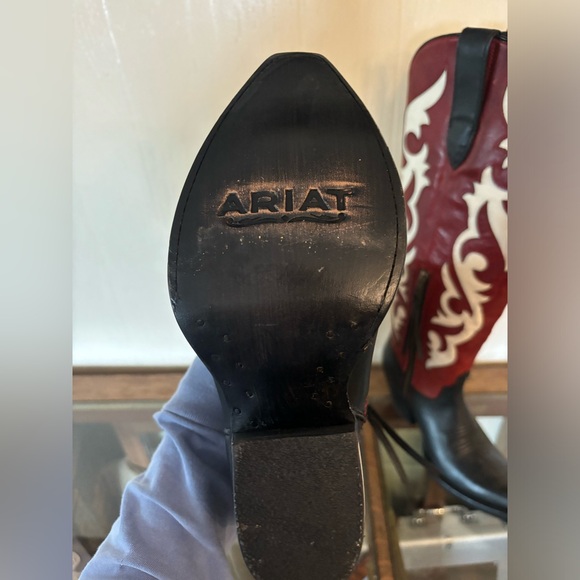 Ariat Tall Boots Red and Black size 7 - Picture 3 of 3
